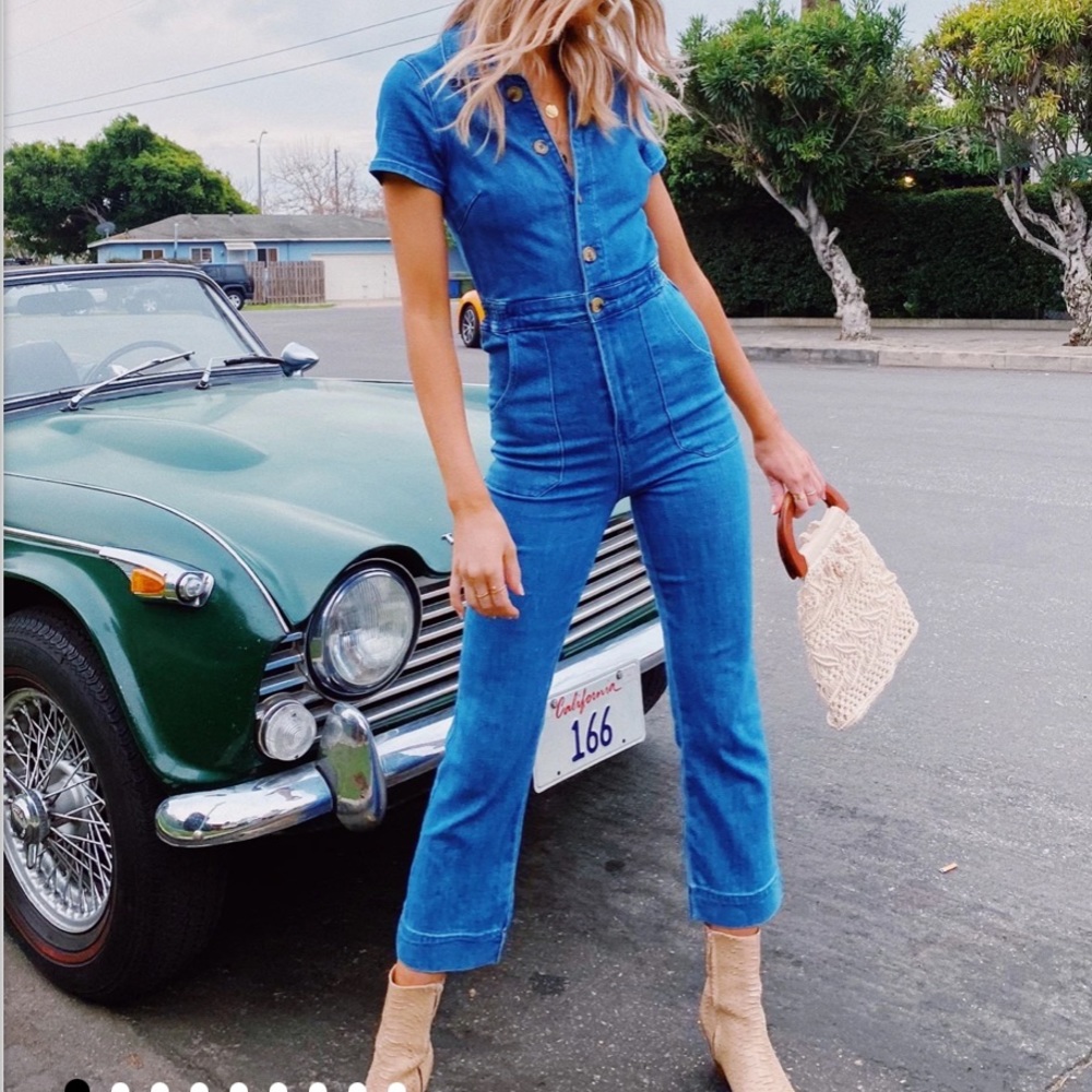 Show Me Your Mumu Emery Denim Jumpsuit